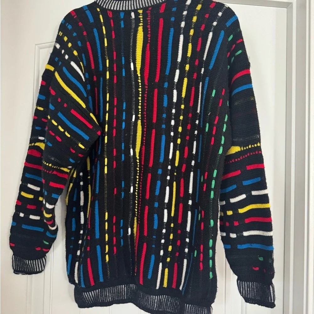 AREA Men's Multicolor Patterned Crewneck Sweater